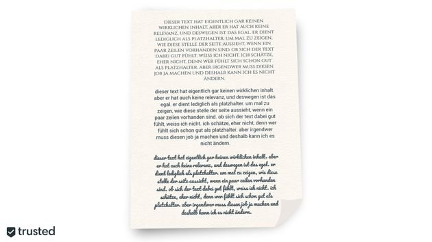 Gut oder schlecht lesbar? Die Wahl der richtigen Schriftart kann entscheidend sein!