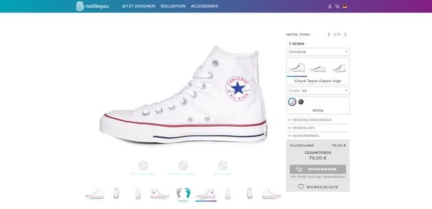 Mit selbst designten Chucks macht notlikeyou eine Menge Furore