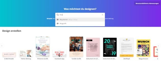 Mit Canva erstellt ihr schnell und einfach Banner, Bilder und Vorlagen für Facebook-Stories
