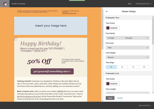 Intuitive Bearbeitung von Mailings mit Mailchimp