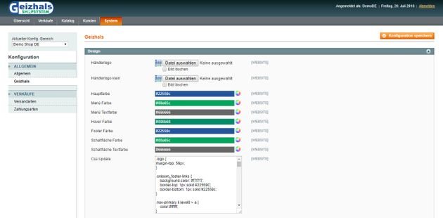 Design-Anpassungen nehmen Sie im Backend und ohne Vorschaufunktion vor, was umständlich sein kann