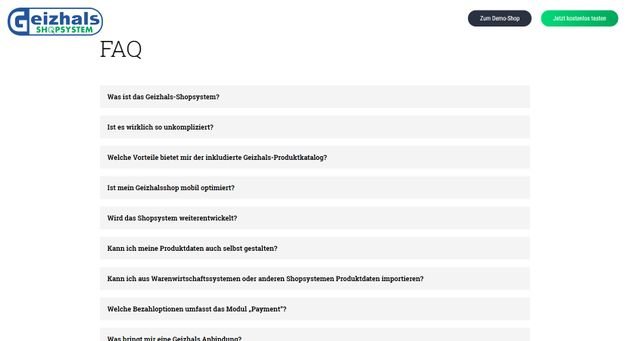 Die FAQ von Geizhalsshop sind nicht sehr umfassend - bei Fragen wenden Sie sich lieber an den Support