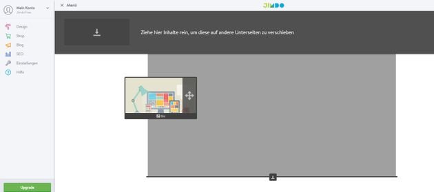 In diesem Editor bearbeiten Sie Ihre Website und Ihren Online-Shop