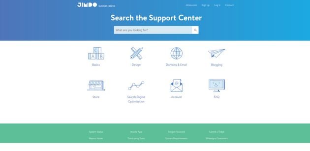 Im Jimdo Support Center finden Sie Tipps und Tricks und Antworten auf die wichtigsten Fragen
