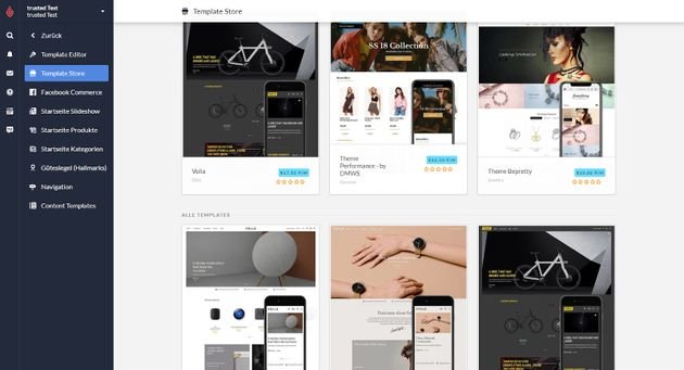 Lightspeed eCommerce kann vor allem mit hübschen und professionellen Templates aufwarten