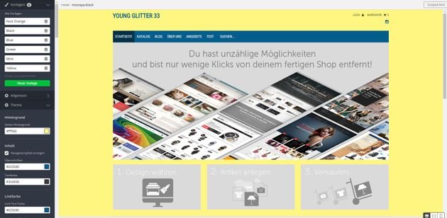 Der VersaCommerce-Editor bietet Ihnen viele Spiel- und Freiräume für die Gestaltung