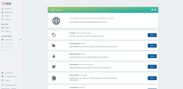 Ein als Checkliste angelegtes Tutorial führt Sie schnell und einfach in das Tool ein