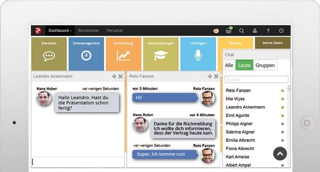 In rexx ist auch ein soziales Netzwerk integriert - Instant Messaging inklusive