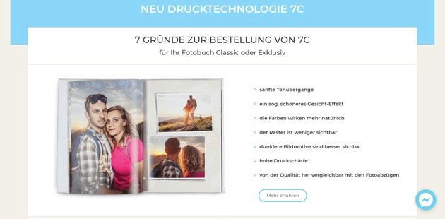Die Drucktechnologie 7C verspricht echtere und strahlende Farben und hohe Druckschärfe