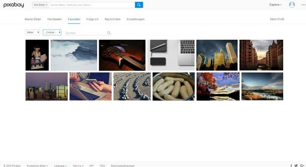 Favoriten in verschiedenen Ordnern verwalten
