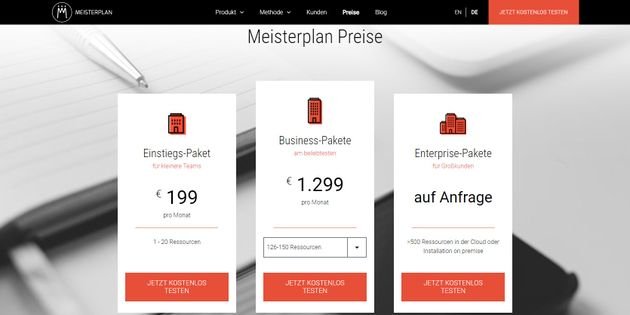 Meisterplan bietet 3 flexible Tarifmodelle