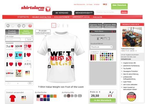 Shirt-Konfigurator