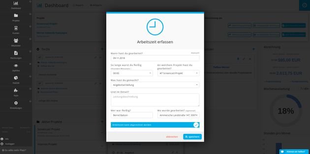 Die Zeiterfassung mit Jephi ist denkbar einfach - ob im Browser oder per mobiler App