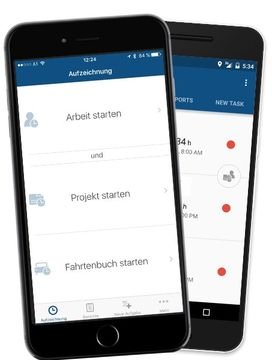 Mobile timr Apps gibt es für alle gängigen Betriebssysteme