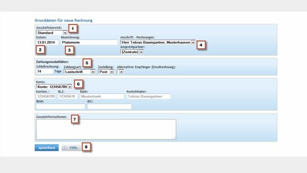 Rechnungen verschicken Sie direkt aus der Software heraus