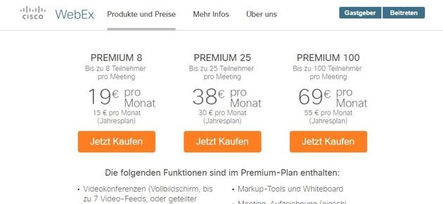 Ein mögliches Abo-Modell in Sachen Video Konferenz Software