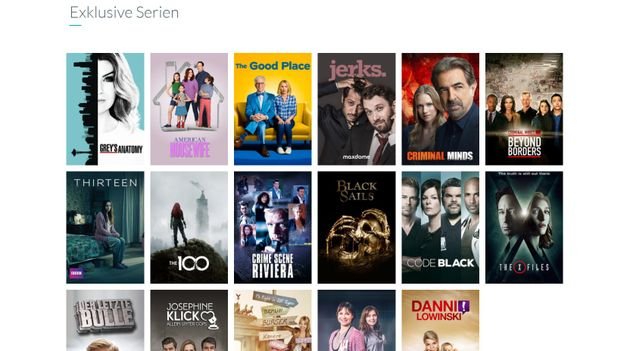 Exklusive Serien im maxdome-Monatspaket