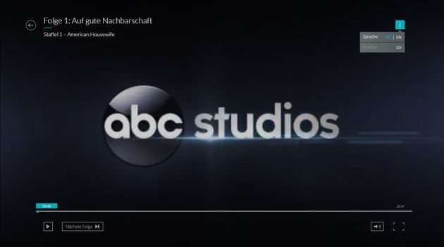 Sprachwechsel: Viele Filme und Serien stehen auf maxdome im englischen Original zur Verfügung