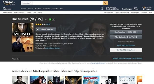 Im Einzelabruf gibt es aktuelle Blockbuster - nur ein wenig teurer als bei der Konkurrenz