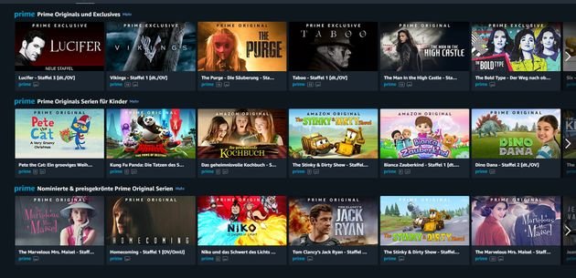 Viele der Amazon Originals gelten bereits als absolute Serien-Highlights