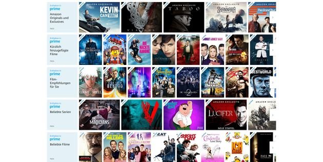 Wählen Sie Filme und Serien ganz einfach am Bildschirm aus