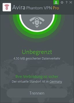 Mit Avira Phantom VPN verschleiern Sie Ihre IP-Adresse über internationale Server