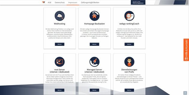 Alle Services und Leistungen von webgo im Überblick