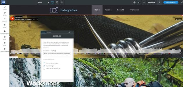 Der Editor von 1&1 ist übersichtlich und intuitiv zu bedienen