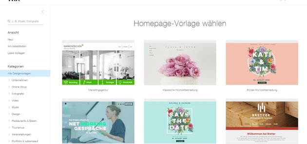 Der Auswahlprozess Ihrer Designvorlage