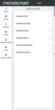 Die Grundeinstellung Ihrer Website-Optik