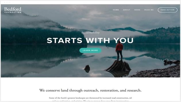 So könnte Ihre Website auf Squarespace aussehen