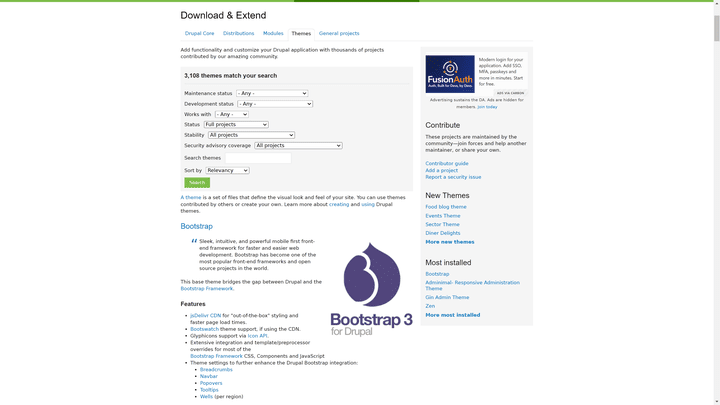 Die Installation der Themes ist manchmal etwas hakelig