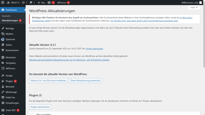 Ein Blick in deine Update-Übersicht lohnt sich!