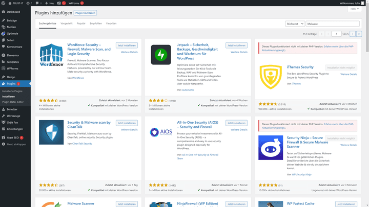 Sorge für einen stabilen Schutz gegen Malware und Spam