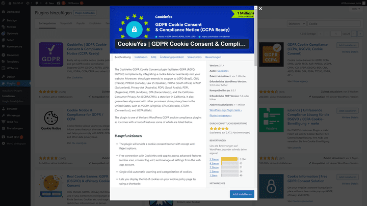 Passende Plugins helfen dir bei der Einhaltung der DSGVO