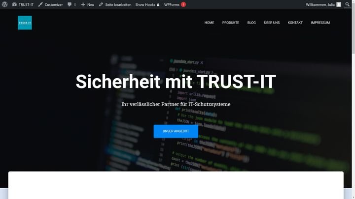 Ich habe hier mit der Vorlage Hestia gearbeitet