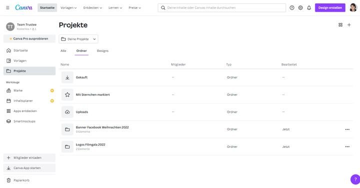 Behalten Sie mit Ihrer eigenen Ordnerstruktur und Benennung den Überblick