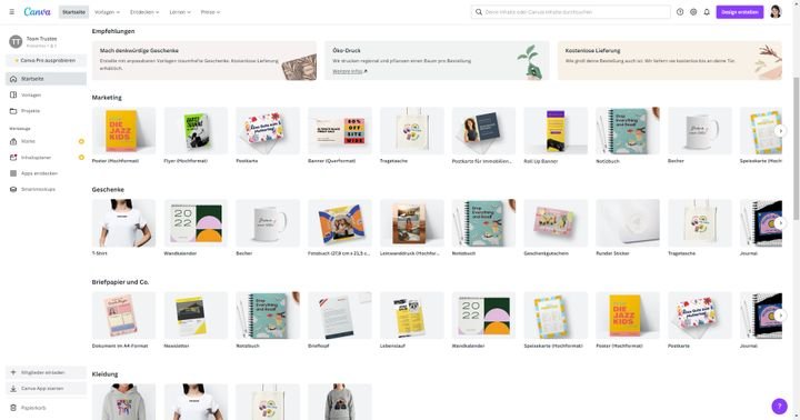 Produzieren Sie Ihre eigenen Geschenke und Merchandise