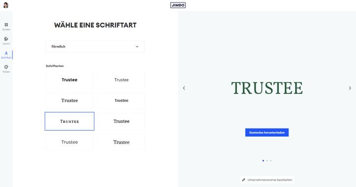 Suchen Sie sich aus den 40 Schriftarten die beste für Ihre Zwecke heraus