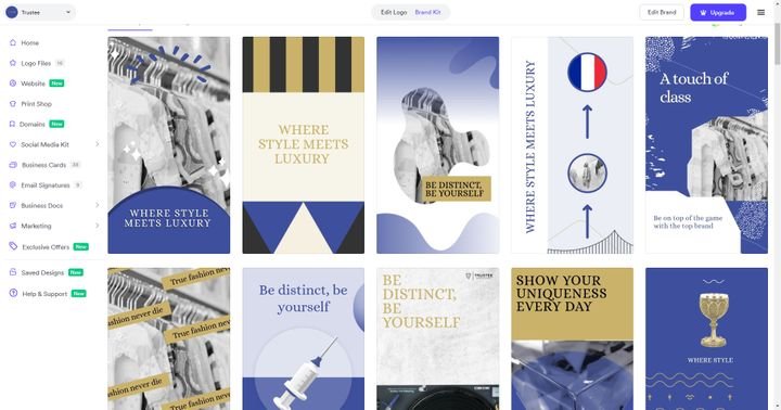 Lassen Sie sich eine passende Website generieren