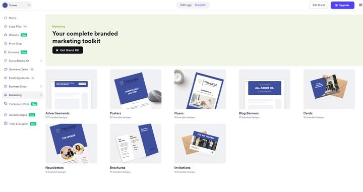 Designen Sie unterschiedliche Werbeartikel wie Flyer oder Online-Ads