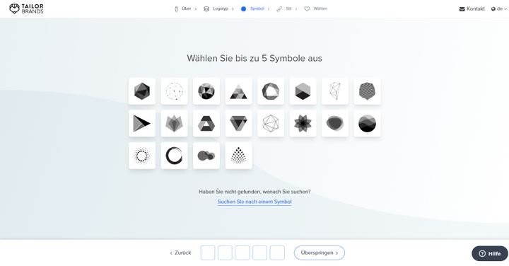 Entscheiden Sie sich für geometrische Figuren…