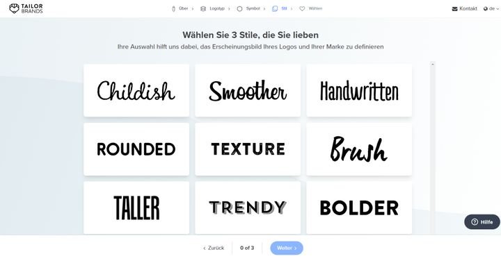 Definieren Sie Ihren bevorzugten Schriftstil