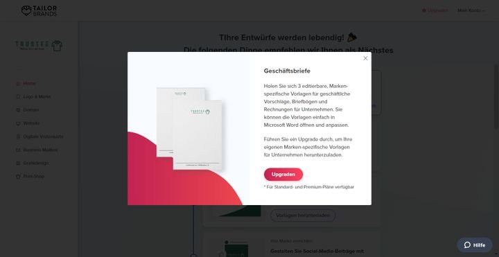 Passen Sie drei Briefkopf-Vorlagen auf Ihre Bedürfnisse an