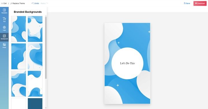 Bearbeiten Sie im eigenen Editor Ihre Social Media-Materialien weiter