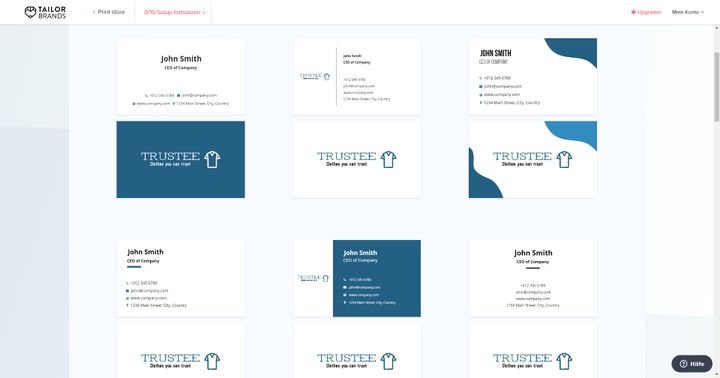 Überzeugen Sie potenzielle Kunden und Kundinnen mit professionellen Visitenkarten