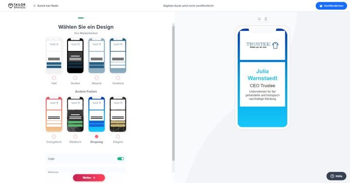 Bieten Sie die moderne digitale Variante Ihrer Visitenkarte an