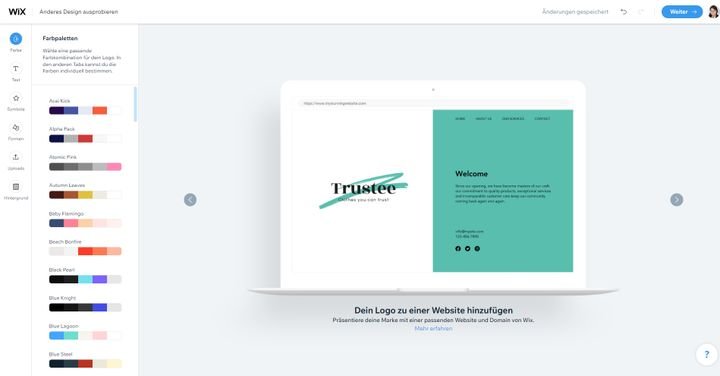 Schauen Sie sich in der Vorschau Ihr Logo in unterschiedlichen Anwendungsbereichen an