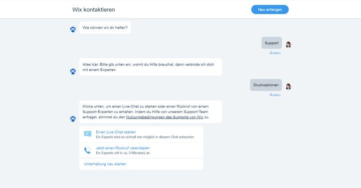 Leider versteckt der Anbieter seinen persönlichen Support ein wenig