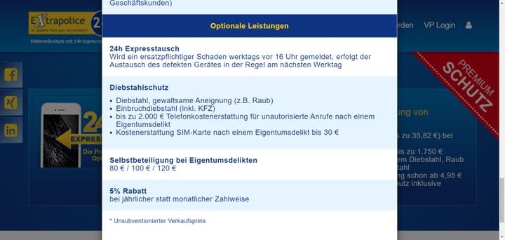 Extrapolice24 hat viele Zusatzleistungen im Gepäck, unter anderem den 24-Stunden-Expresstausch